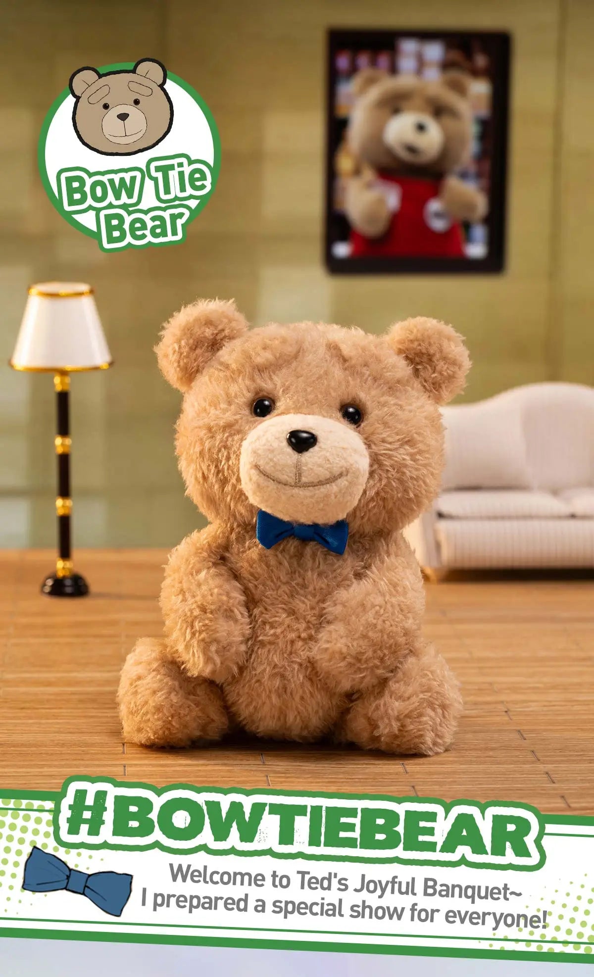 TED2 – Action Plush Pendant (Pop Mart Blind Box)