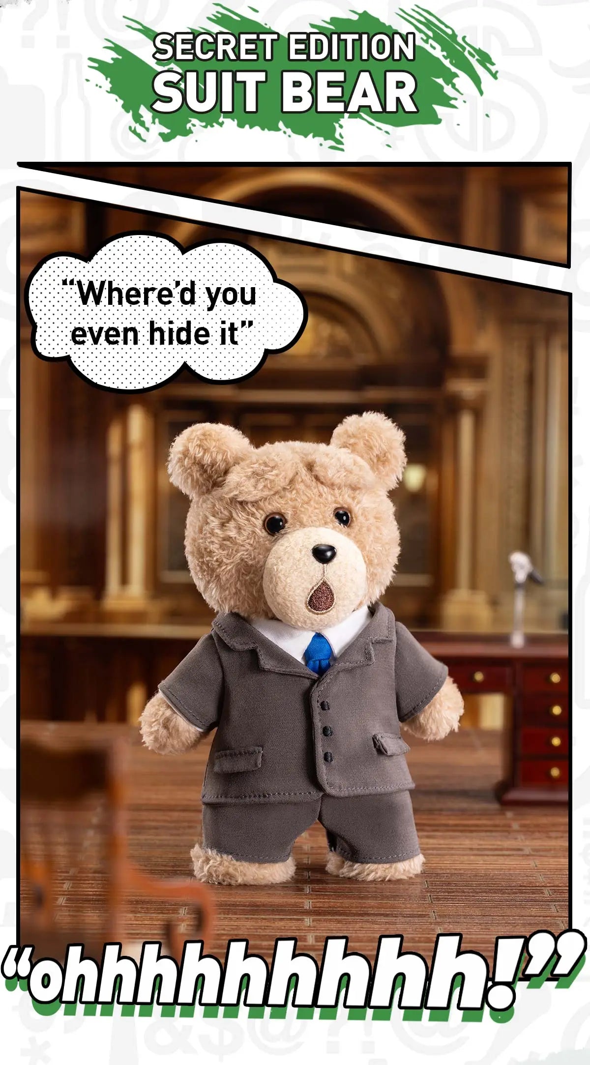 TED2 – Action Plush Pendant (Pop Mart Blind Box)